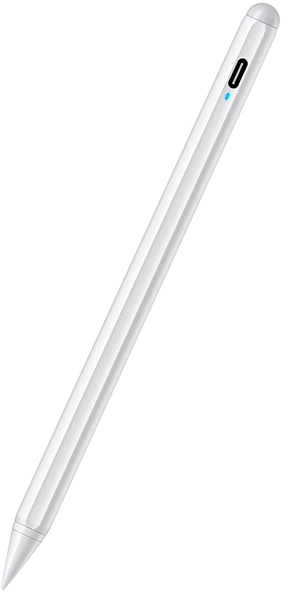 AT-Mizhi Stylus Pen for Apple iPad Pencil 2018-2020, iPad Stylus Palm Rejection, High Precision, Auto Sleep, Compatible with iPad 6th 7th Gen/iPad Pro 11''&12.9''/iPad Air 3rd Gen/iPad Mini 5th Gen