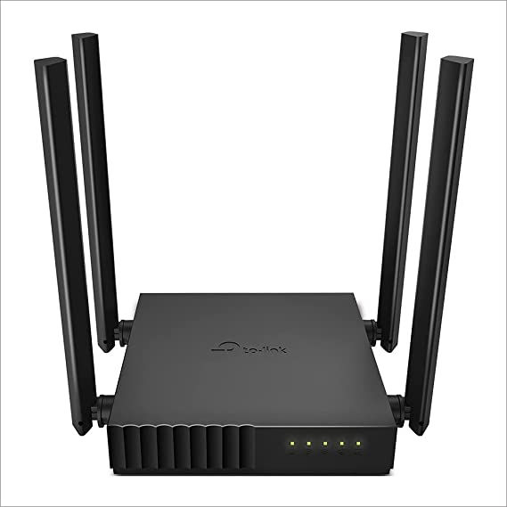 TP Link AC1200 WiFi Router Archer C54 5GHz Dual Band MU MIMO Wireless Internet Router Multi Mode 3 in 1 4 External Antennas Long Range Coverage Parental Controls, Black