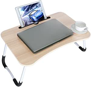 iWINTOP Laptop Desk, Foldable Portable Multifunction Laptop Desk Lazy Table for Bed, Lap Desks Bed Trays for Eating and Laptops Stand Lap Table