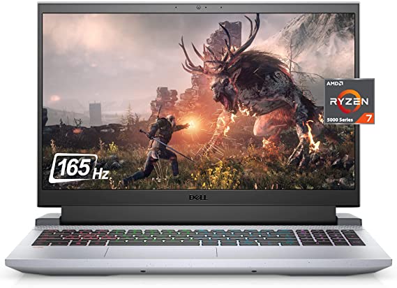 2021 Newest Dell G15 Ryzen Edition Gaming Laptop, 15.6" FHD 165Hz LED-Backlit Display, AMD Ryzen 7 5800H (8-Core), RTX 3060 6G GDDR6, 16GB RAM, 512GB SSD, Backlit Keyboard, WiFi 6, Win 10 Home