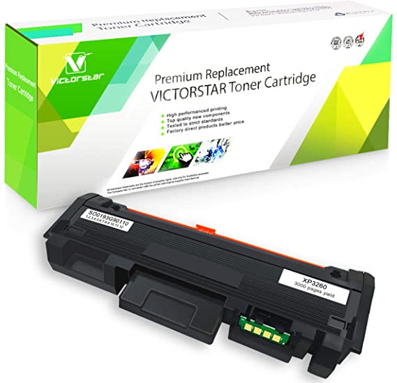 Remanufactured Toner Cartridge High Volume 3000 Pages for Xerox Phaser 3052 3260 3260di 3260dni, Xerox WorkCentre 3215 3215ni 3225 3225dni VICTORSTAR