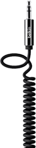 Belkin MIXIT? Coiled Tangle-Free Auxiliary Cable (Black, 6 Feet)