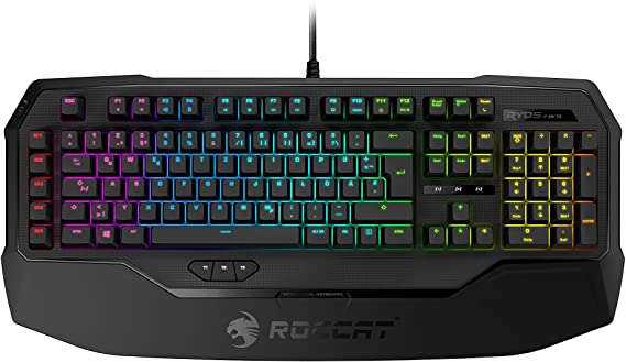 ROCCAT Ryos MK FX Mechanical Gaming Keyboard With Per-key RGB Illumination, Brown Cherry Switch