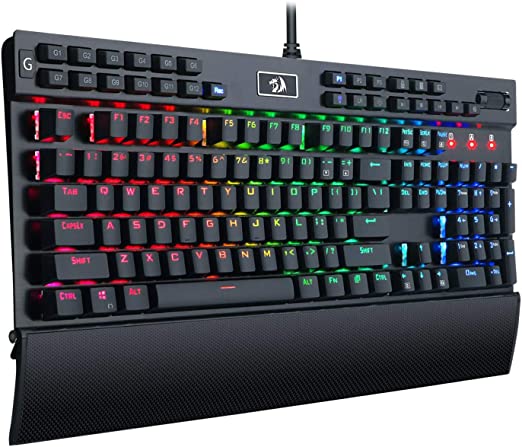 REDRAGON K550 YAMA RGB Mechanical Gaming Keyboard – Purple Switches Tactile & Silent (Black)