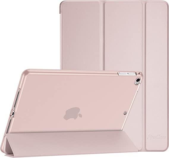 ProCase iPad 9.7 Case 2018 iPad 6th Gen / 2017 iPad 5th Gen Case, iPad Pro 9.7 Case, iPad Air 1/2 Case, Smart Tri-fold Flexible Soft TPU Back Cover Steady Stand Protective Case for iPad 9.7" -