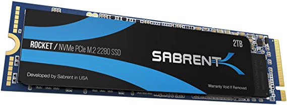 Sabrent 2TB Rocket NVMe PCIe M.2 2280 Internal SSD High Performance Solid State Drive (SB-ROCKET-2TB)