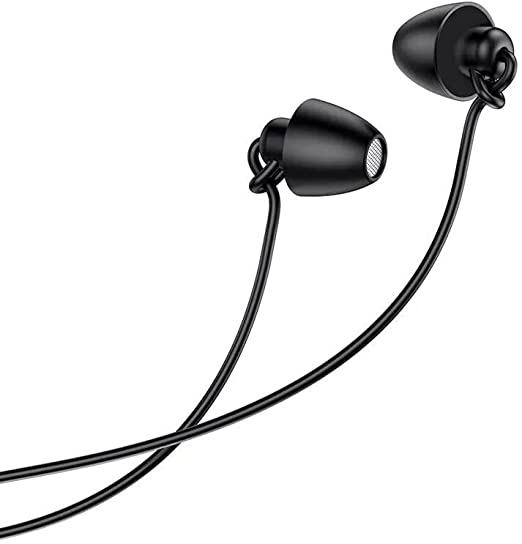 Borofone BM58 Peaceful universal sleeping earphone with mic - Black