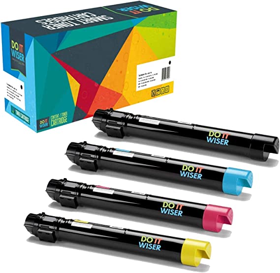 Do it Wiser Compatible Toner Cartridge Replacement for Xerox WorkCentre 7845 7855 7525 7835 7556 7830 7535 7530 7545-4 Pack