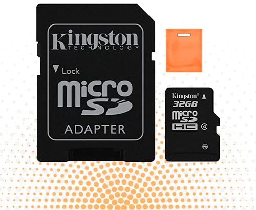 Kingston 32GB microSDHC Class 4 Memory Card with Adaptor+ small big store bag free