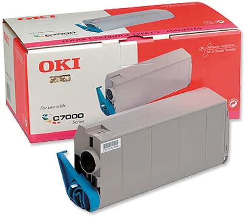 Oki Okidata colour laser toner cartridge C4 C7100 C7300 C7350 C7500 41963007 Cyan Blue