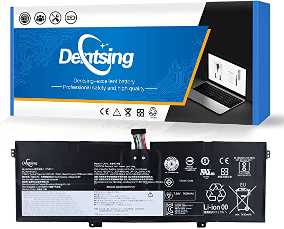 Dentsing L17C4PH1 (7.68V 60Wh/7820mAh 4-Cells) Laptop Battery Compatible with Lenovo Yoga 7 Pro Pro-13IKB C930-13IKB 81C4 Yoga C930-13IKB Glass 81EQ Series Notebook 5B10Q82425 L17M4PH1 5B10Q82426