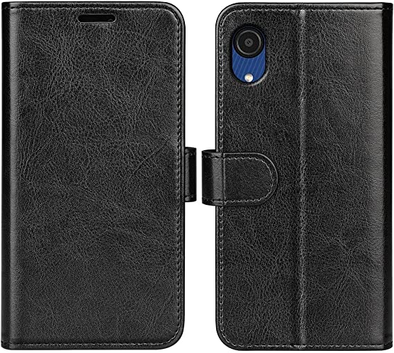 AMZER Premium Wallet Series Flip Case for Samsung Galaxy A03 Core with Card Holder, Kickstand