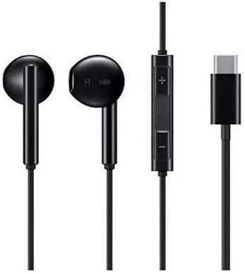 earphone type-C Wired Headset Black