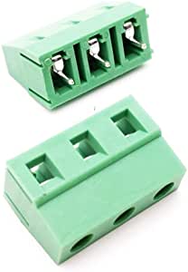 3 Pin PCB Mount Screw Terminals Block Pitch 5mm Long