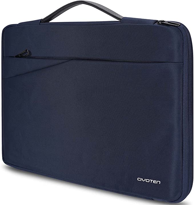 Civoten Laptop Sleeve Case for 13 - 13.3 inch Computer, New MacBook Pro Touch Bar,13" MacBook Air A2179 A1932,Dell XPS 13,Surface Pro 5,4,3|Lenovo L380 Yoga|HP Notebook Bag, Blue