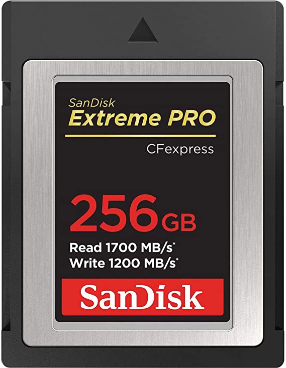 SanDisk Extreme PRO 256GB CFexpress Type-B Memory Card, 1700MB/s Read, 1200MB/s Write