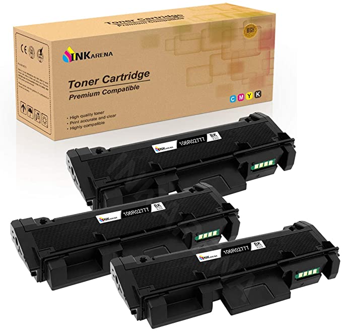 Compatible 106R02777 Black Toner Cartridge Replacement for Xerox 3215 106R02777 Toner for Xerox Phaser 3260DNI 3260DI 3260 3052 WorkCentre 3215NI 3225DNI 3225 3215 Printer by Inkarena (3PK x Black)