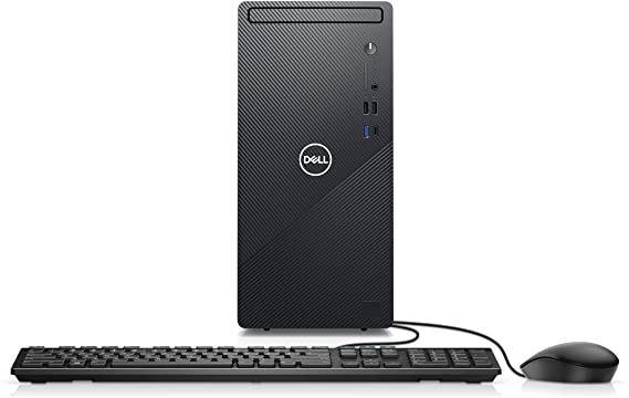 Dell Inspiron 3891 Compact Tower Desktop - Intel Core i5-10400, 16GB DDR4 RAM, 256GB SSD + 1TB SATA HDD, Intel UHD Graphics 630 with Shared Graphics Memory, Windows 10 Home - Black (Latest Model)