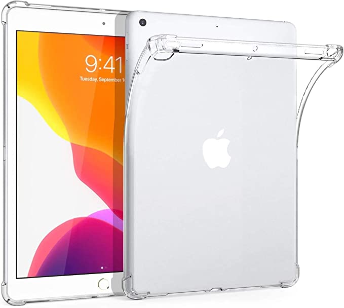 Vultic iPad Air 1 / 2 Case - Fit TPU Shock-Absorption [Reinforced Corners][Crystal Clear Cover] Transparent Back Protective Cover for Apple iPad Air (2013) and iPad Air 2 (2014) (Clear Bumper)