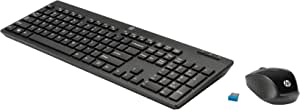 HP Z3Q63AA Wireless Keyboard With A Wireless Laser Mouse - Black