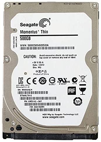 Seagate Momentus Thin ST500LT012- 500GB -16MB Cache SATA 3.0Gb/s 2.5