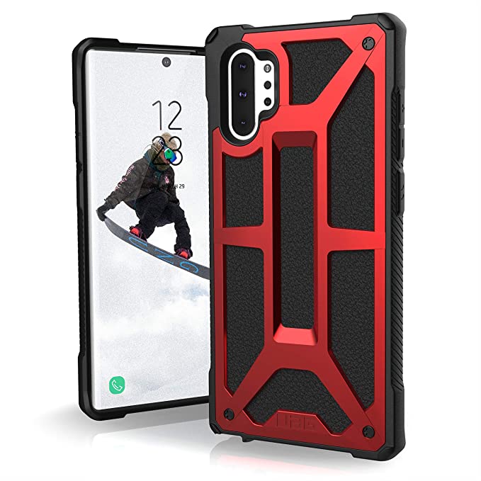 UAG Designed for Samsung Galaxy Note10 Plus [6.8-inch Screen] Monarch Feather-Light Rugged [Crimson] Military Drop d Phone Case