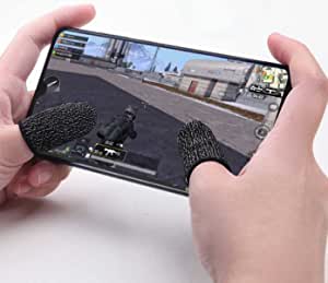 Mobile game finger gloves - Quality copper fiber black yellow edge