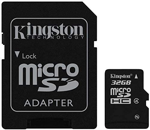 Kingston 32GB microSDHC Class 4 Memory Card with Adaptor