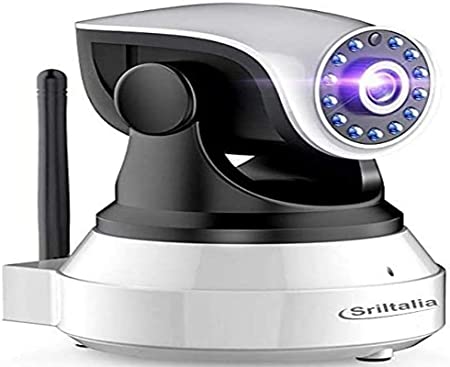 Bagotte Surveillance Camera, IP Camera 720P WiFi P2P Pan/Tilt Security Camera with Motion Sensor, Night Vision, Microphone and Speaker for Home/Baby Monitor, black, Bagotte SP017