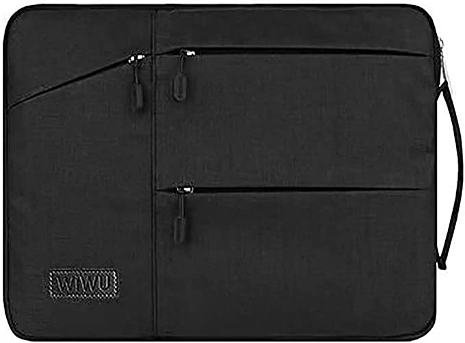 WIWU 13.3 inch Laptop Sleeve Premium Water Resistant Shockproof Laptop Case with Handle and Accessory Storage for 13 Inch MacBook Pro Retina MacBook Air Surface Laptop Gray