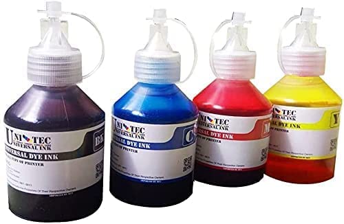 Unitech 4 Color 100ml Per Color Printer Cartridges