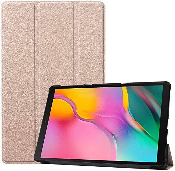 Tablet covers Custer Texture Horizontal Flip PU Leather Case for Galaxy Tab A 10.1 2019 (T515 / T510), with Three-folding Holder & Sleep/Wake-up Function (Black) Protective Cover Case Skin