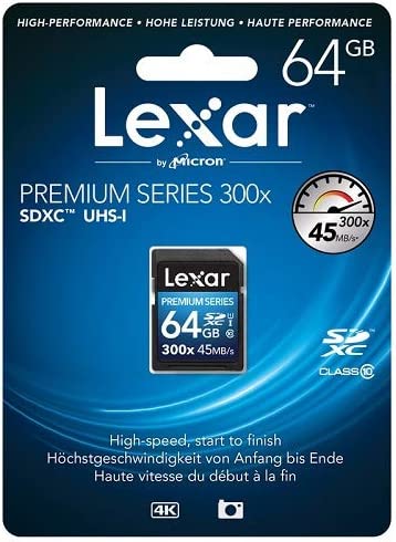 Lexar LSD64GBBEU300 SDXC Platinum II Class 10 USH-I U1