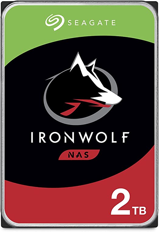 Seagate HDD Internal 2 TB IronWolf SATA 3.5 Computer Hard Disk Drive - Silver