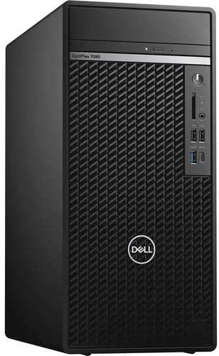 Dell 7080 Tower Desktop PC, 10th Generation Intel Core i7-10700, 32GB DDR4, 1TB HDD + 480GB SSD, 4GB Dedicated Graphic Card, Windows 10 Pro 64-bit