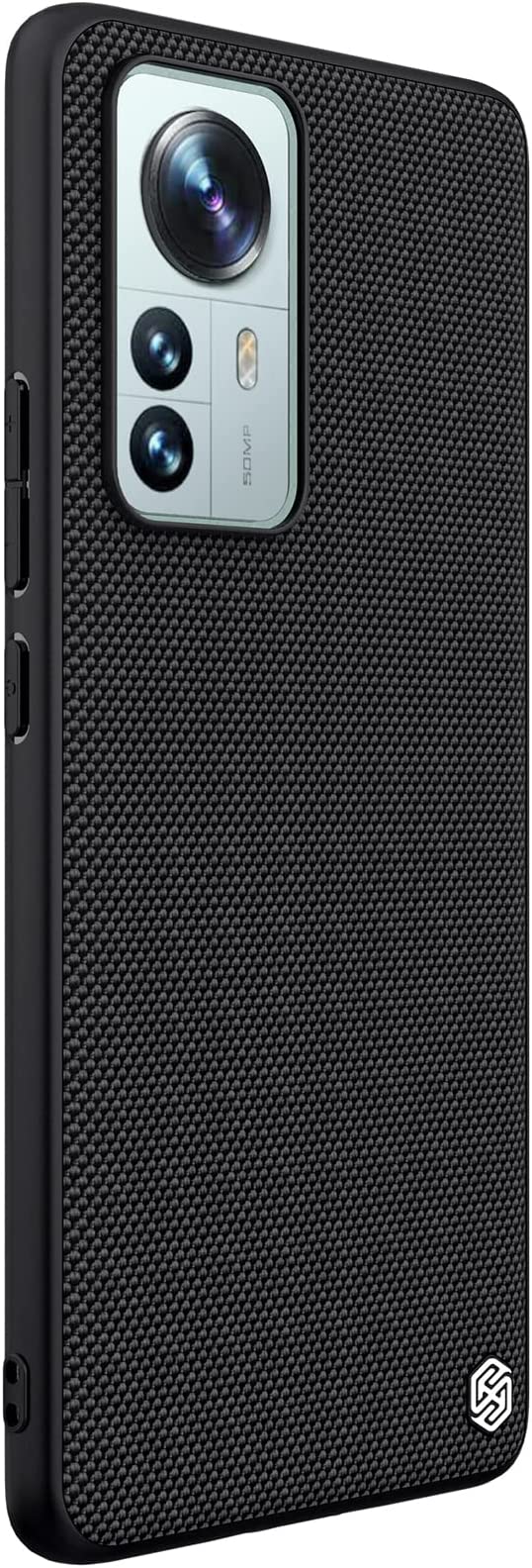 Nillkin Case for Xiaomi 12 Pro (6.73" Inch) Textured Series Nylon Fiber Tough & Durable PC + TPU Material Luxury Protect Black