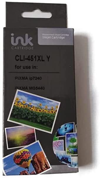 451Xl Yellow Compatible ink Cartidge