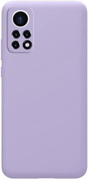 Case Compatible with Xiaomi Redmi Note 11S / Redmi Note 11 4G Liquid Silicone Case Protector Camera Soft TPU Slim Back Cover (Lavander)