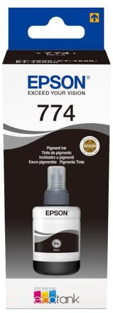 Epson T7741 140 ml Original Ink Eco Tank, Black, Genuine, Amazon Dash Replenishment Ready