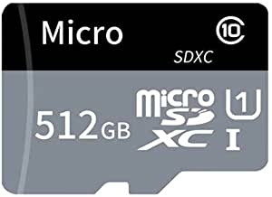 512GB SDXC I Class 10 Micro Memory Card, Black, Grey, White