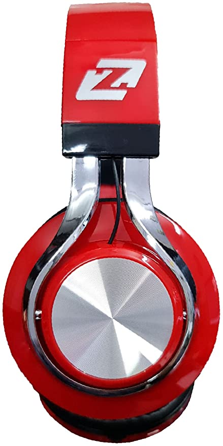 Zero ZR1700 Wireless On ear Headphones with remote for Smartphone - Red & Black