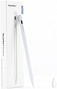 Novaplus+ Stylus Pen for IPad, Tip Exchangeable with Apple Pencil Tip, Precise Writing/Drawing. A6, 0.14cm, Compatible with IPad Air 3rd/4th Gen, 6/7/8th Gen. Magnetic Design. Palm Rejection, White