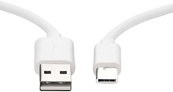 Keendex KX 2506 USB Type-C Charging and Data Transfer Cable, 30 cm - White