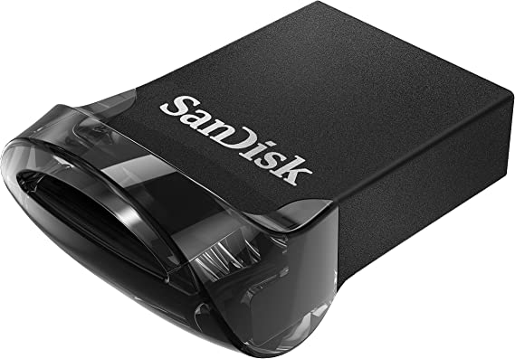 SanDisk Ultra Fit USB 3.1 256GB - Small Form Factor Plug & Stay Hi-Speed USB Drive 5 Year Warranty, Black