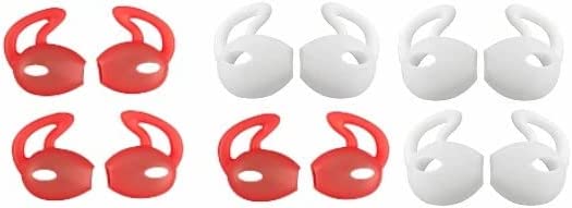 Headphone Headset for 4, 6, 8, 12 Pack Headphone Protective Case Cover Compatible with White AirPods Headphones - Red (8)