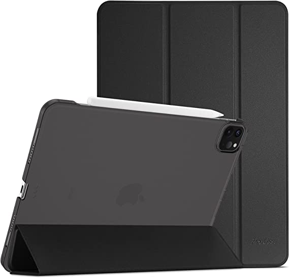 ProCase iPad Pro 12.9 Case 2021 5th Generation, Slim Stand Hard Back Shell Smart Cover for iPad Pro 12.9 Inch 5th Gen 2021 Release A2378 A2461 A2379 A2462 -Black