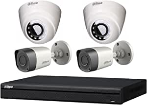Dahua Technologies Surveillance Cameras with 4CH Recorder (Set of 4,2MP)