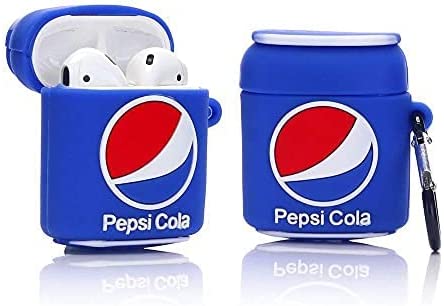 Pepsi Cola Silicone Shockproof Protective Case Cover for- Airpods