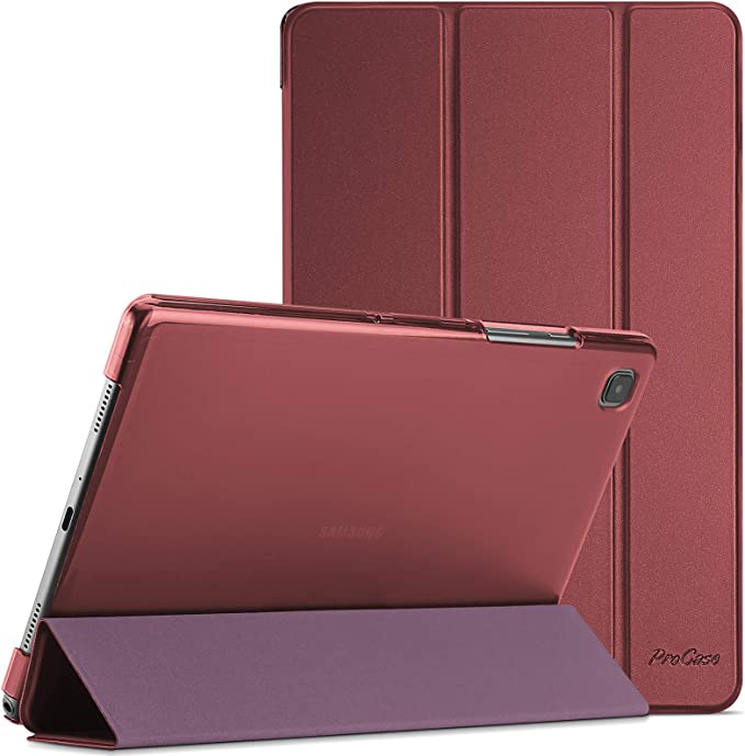 ProCase Galaxy Tab A7 Case 10.4 Inch (-T500 / T505 / T507), Protective Stand Case Hard Shell Cover for 10.4 Inch Samsung Tab A7 Tablet 2020 -Wine