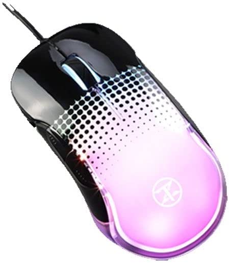 TechnoZone V 60 Gaming Mouse Multi DPI Speed LED Light Transperent HighEnd